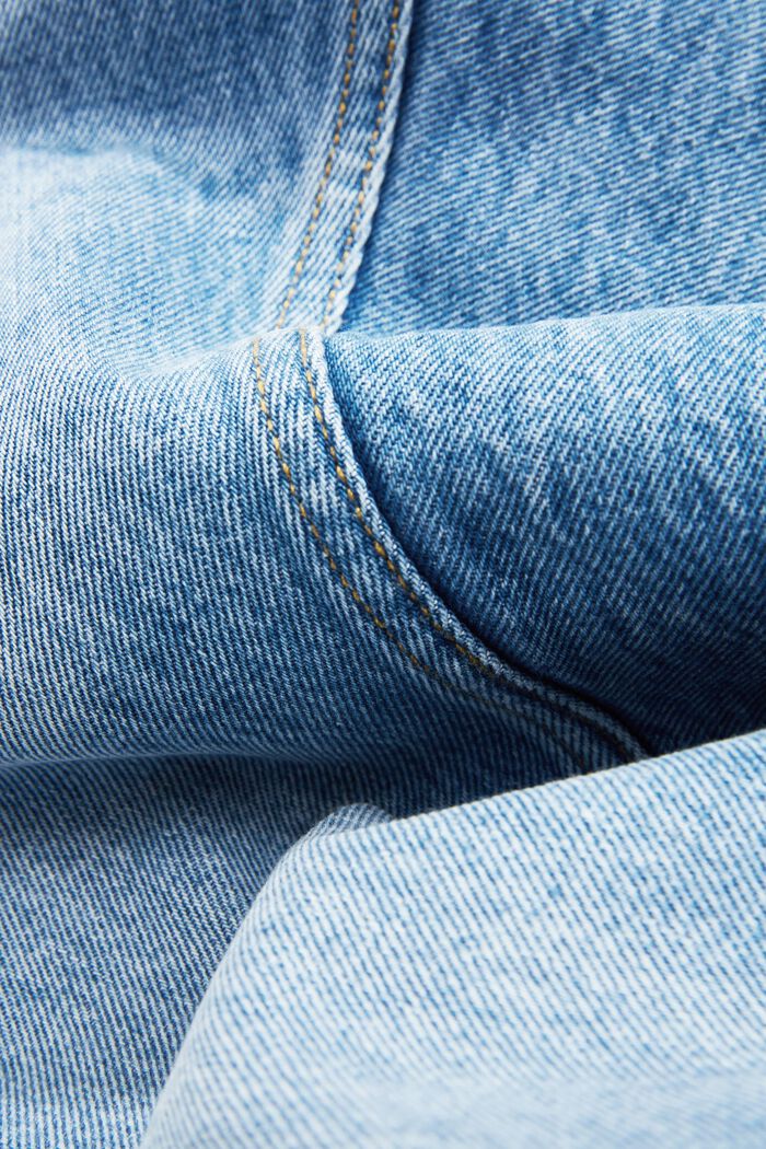 Jeans mit geradem Bein, Organic Cotton, BLUE LIGHT WASHED, detail image number 7