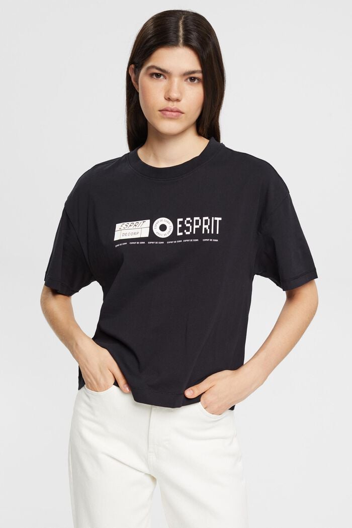 T-Shirt mit Print auf Vorder- und Rückenteil