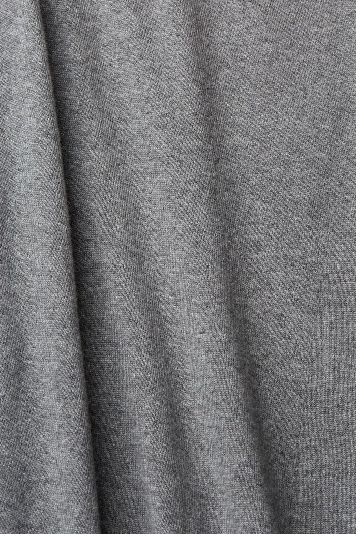 Pulloverkleid mit Rollkragen, Kaschmirmix, MEDIUM GREY, detail image number 5