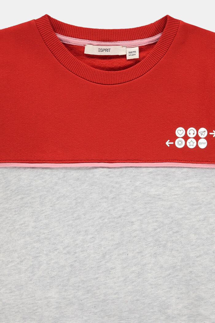 Sweatshirt mit reflektierendem Print, RED, detail image number 2