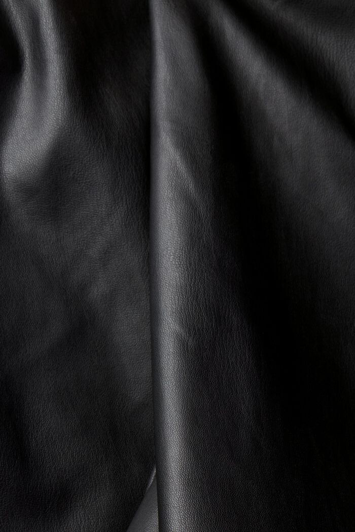 Shorts in Lederoptik, BLACK, detail image number 6