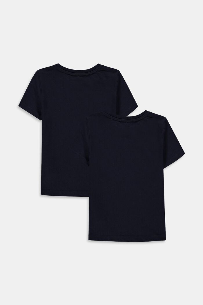 2-er-Pack T-Shirts aus 100% Baumwolle, NAVY, detail image number 1