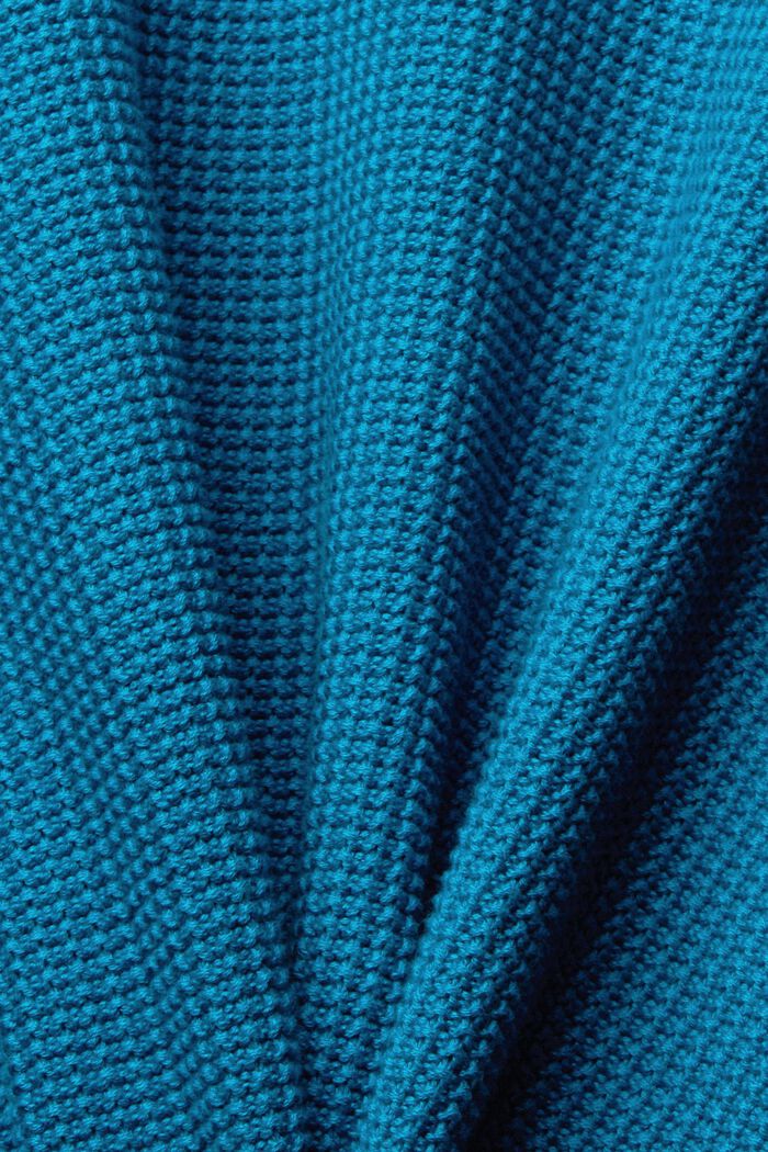 Pullover aus reiner Baumwolle, TEAL BLUE, detail image number 1