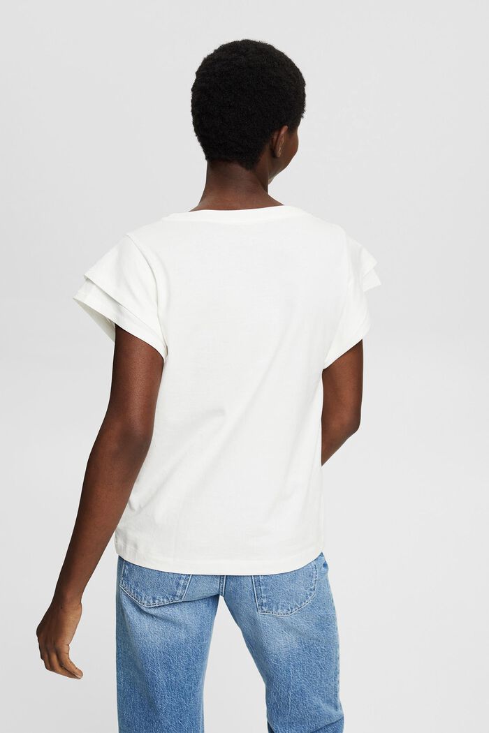 T-Shirt mit Print, OFF WHITE, detail image number 3