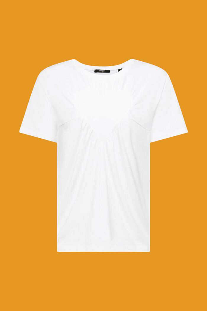 T-Shirt mit verziertem Herz, WHITE, detail image number 5