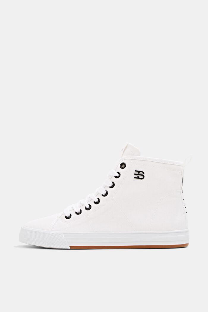 Sneakers aus Baumwollcanvas, WHITE, detail image number 0