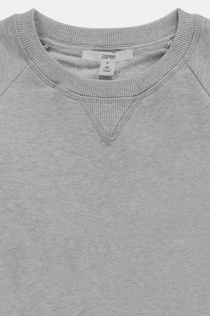 Sweatshirt mit Logo aus 100% Baumwolle, MEDIUM GREY, detail image number 2