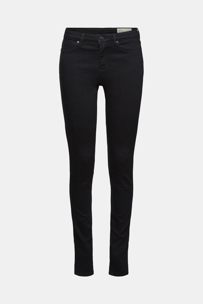 Stretch-Jeans mit Organic Cotton, BLACK RINSE, overview
