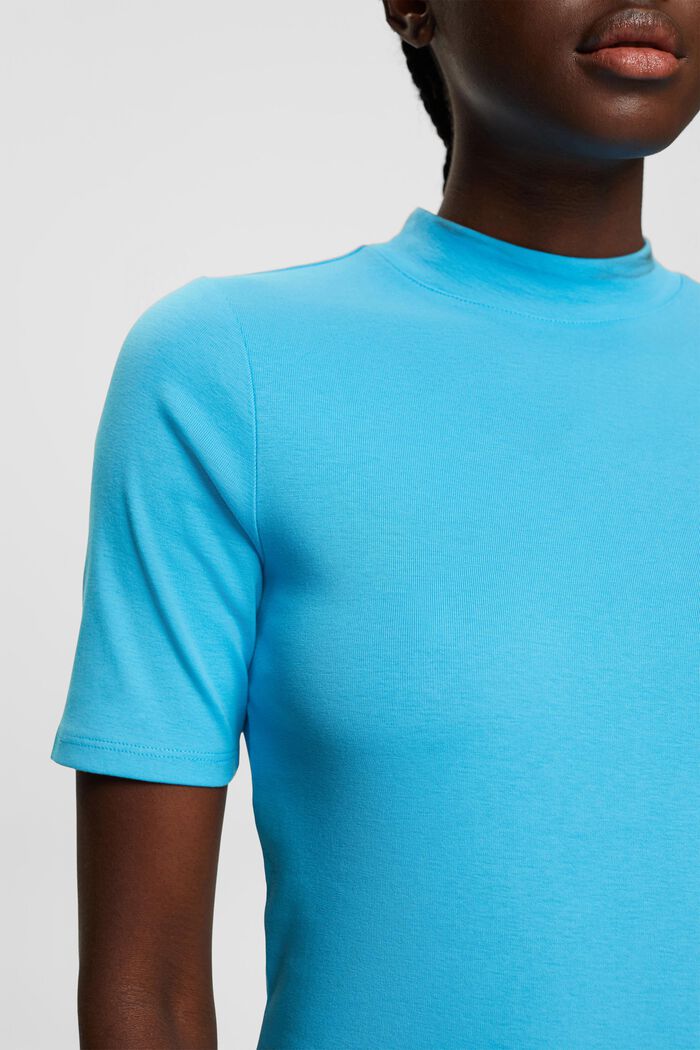Baumwoll-T-Shirt, TURQUOISE, detail image number 2