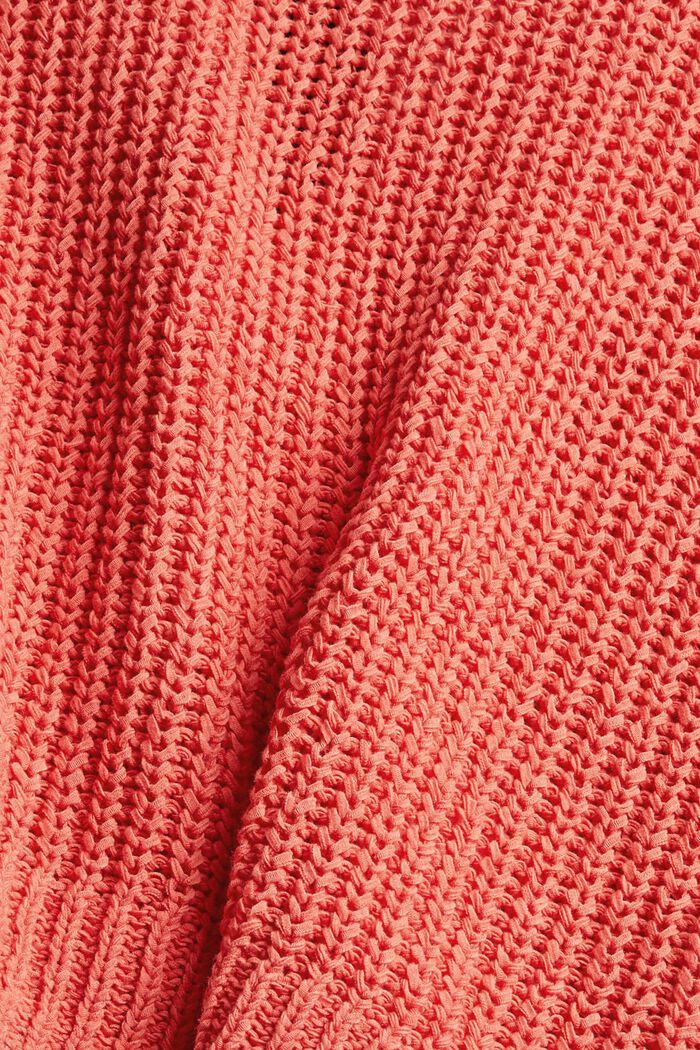Pullover aus Baumwoll-Mix, CORAL, detail image number 4