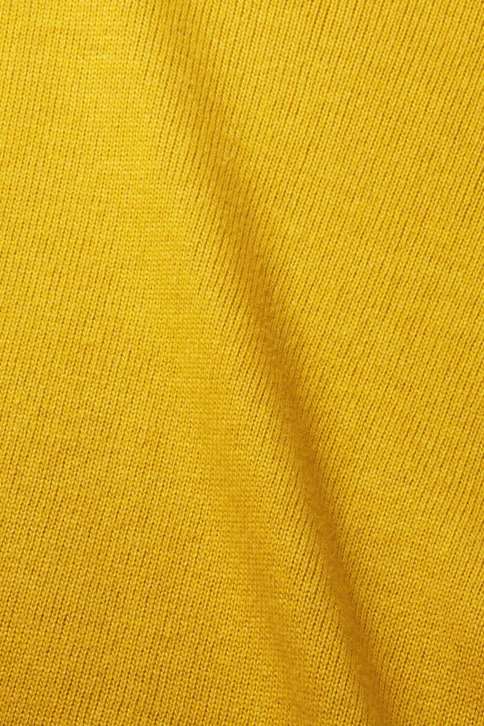Strickpullover aus Wollmix, DUSTY YELLOW, detail image number 4