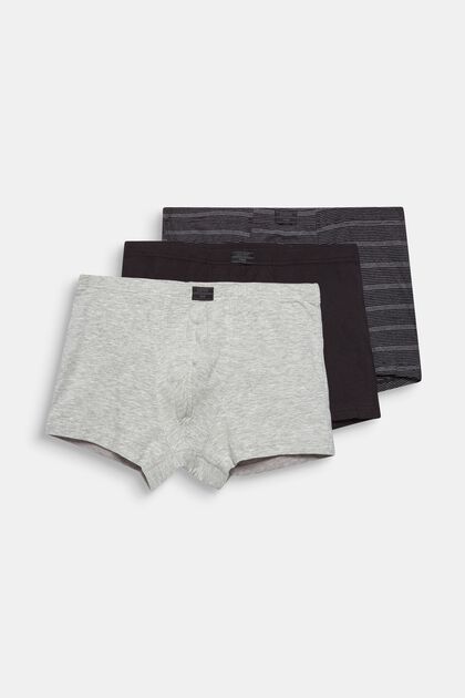 3er-Pack Hipster-Shorts aus Baumwoll-Stretch, NEW BLACK, overview