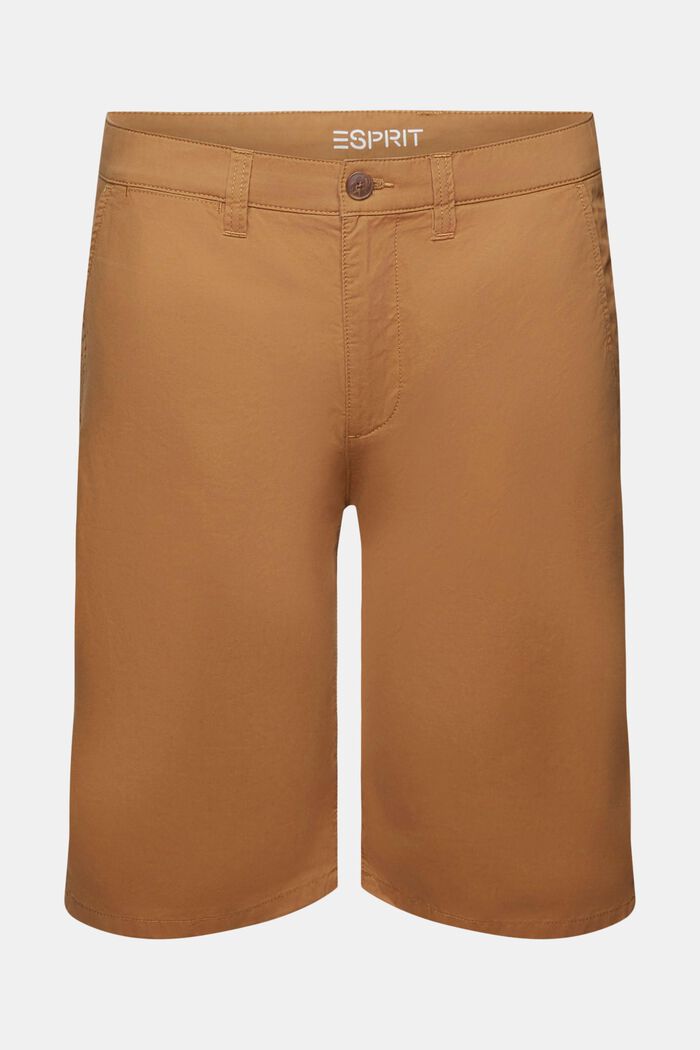 Shorts im Chino-Style aus nachhaltiger Baumwolle, CAMEL, detail image number 7