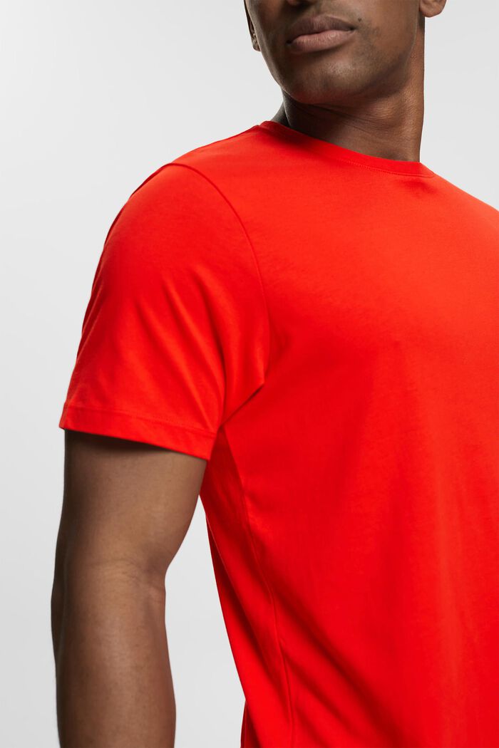 Jersey T-Shirt, 100% Baumwolle, RED, detail image number 0