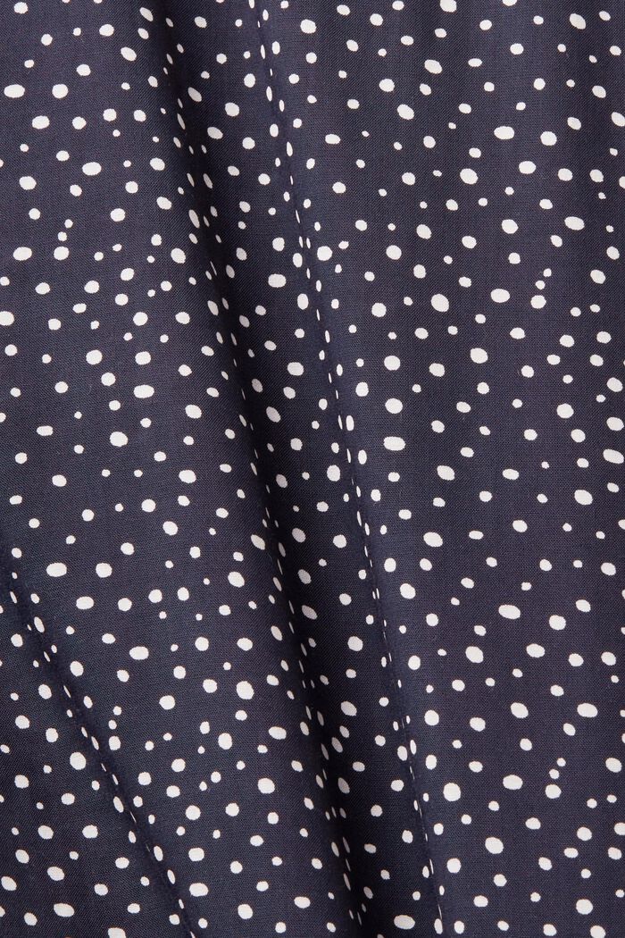 Bluse mit Muster, LENZING™ ECOVERO™, NAVY, detail image number 5