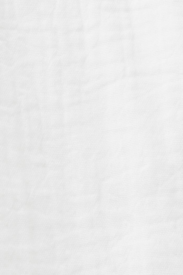 Seersucker-Hemd aus Baumwolle, WHITE, detail image number 4