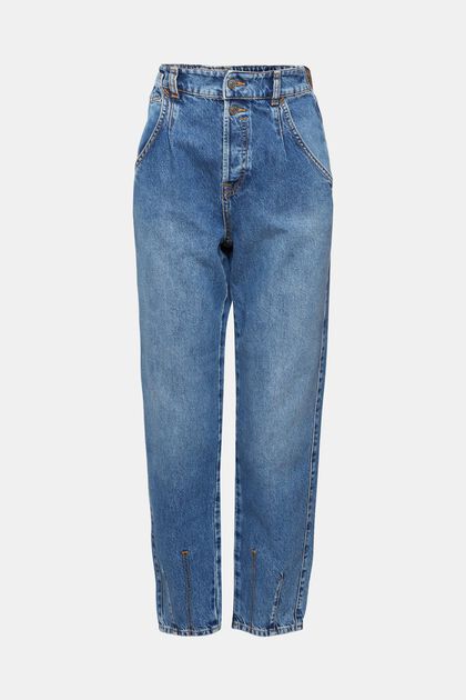 High-Rise-Jeans, BLUE MEDIUM WASHED, overview