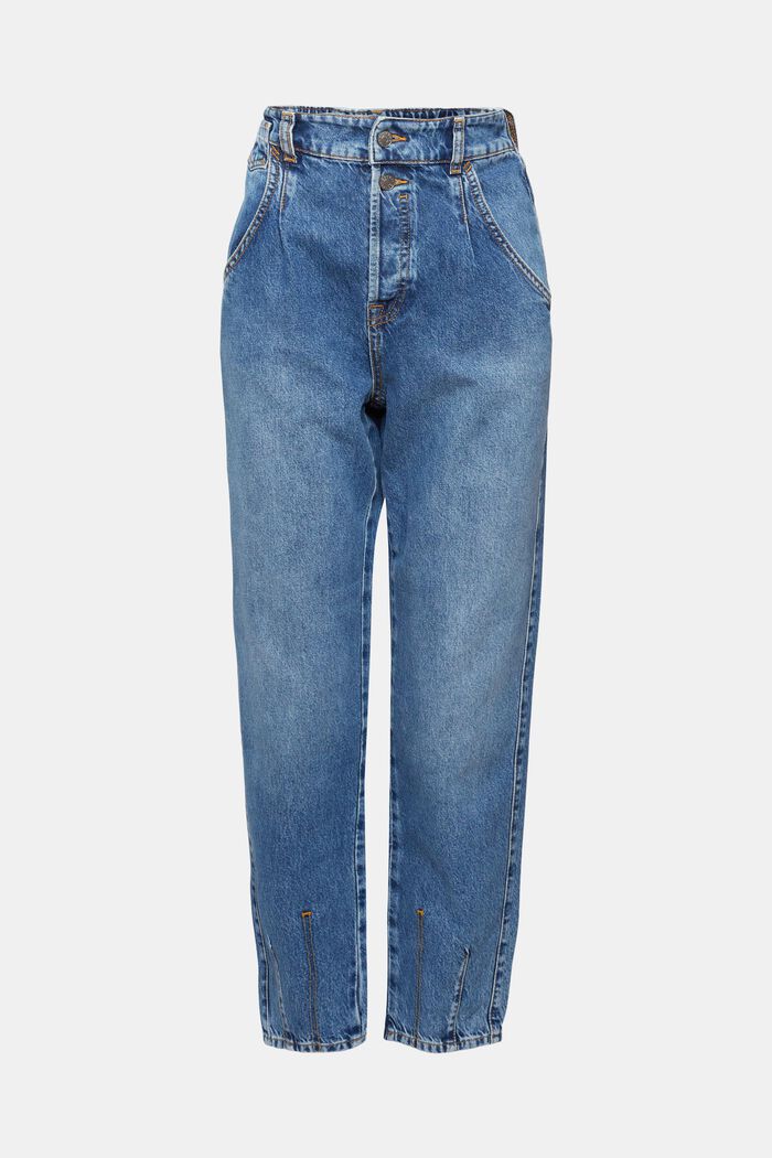 High-Rise-Jeans, BLUE MEDIUM WASHED, detail image number 7