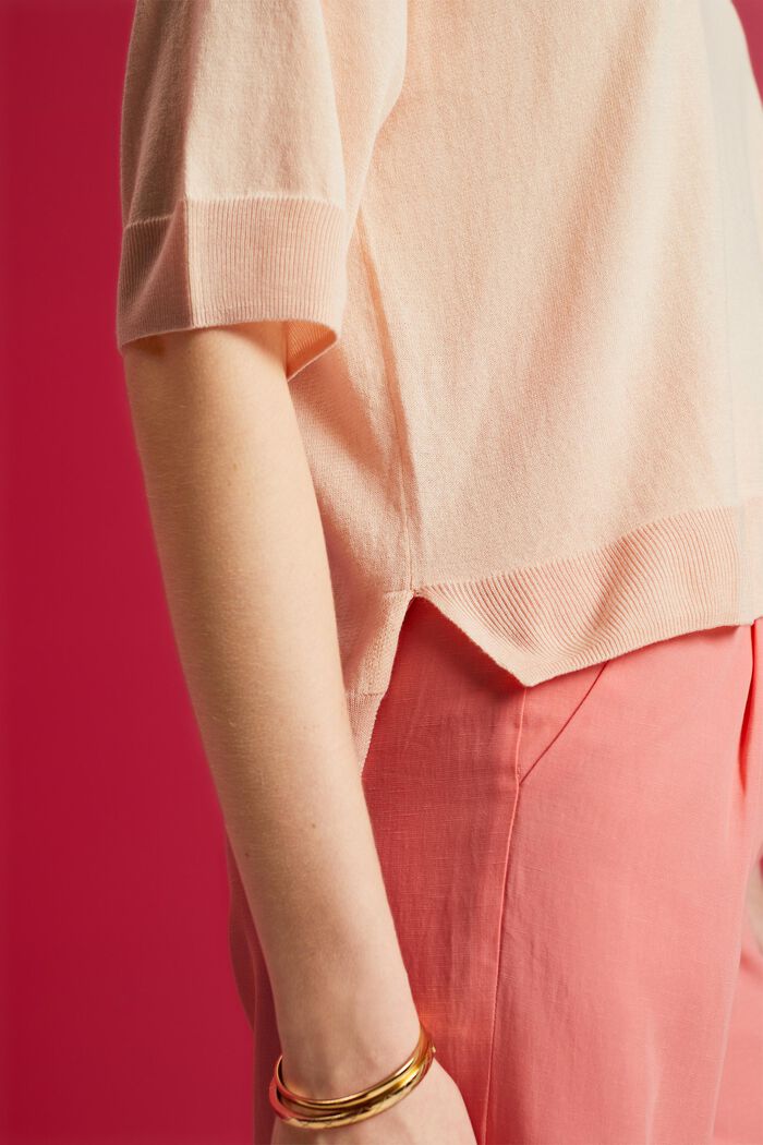 Sweaters, PEACH, detail image number 4