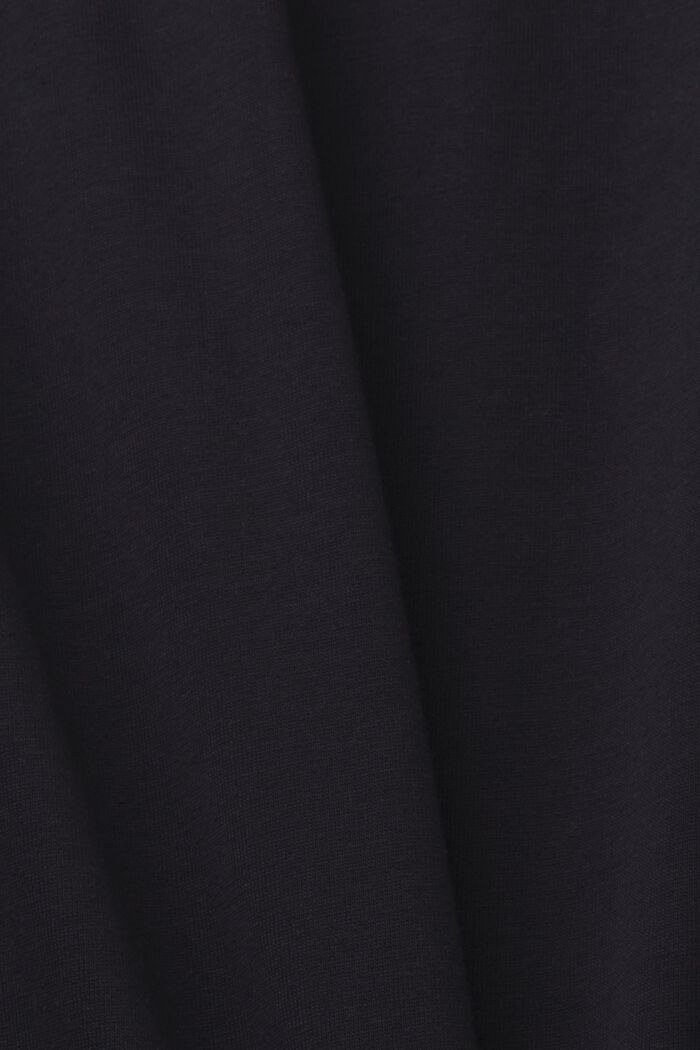 Jersey-T-Shirt mit Logo, 100% Baumwolle, BLACK, detail image number 5