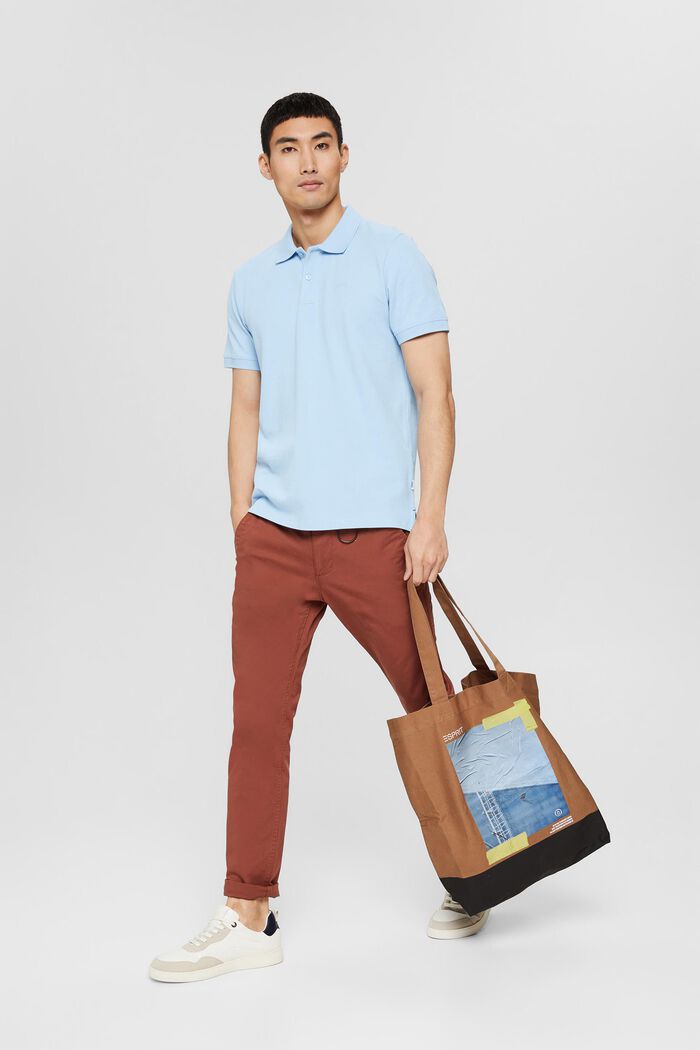 Piqué-Poloshirt aus Pima Baumwolle, LIGHT BLUE, detail image number 2