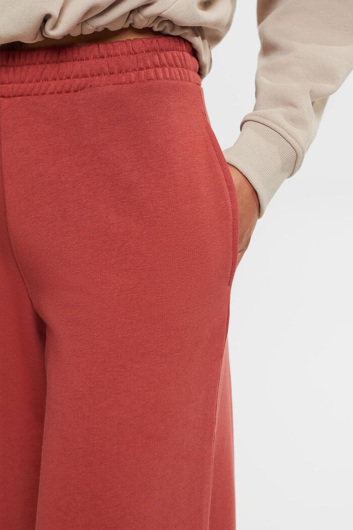 High-Rise-Pants im Jogger-Style mit weitem Bein, TERRACOTTA, detail image number 2