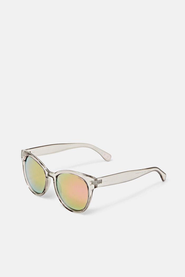 Sonnenbrille mit transparenter Fassung, GRAY, detail image number 2