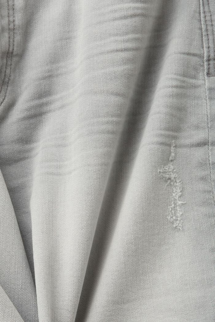 Jeans-Shorts aus Organic Cotton, GREY MEDIUM WASHED, detail image number 5