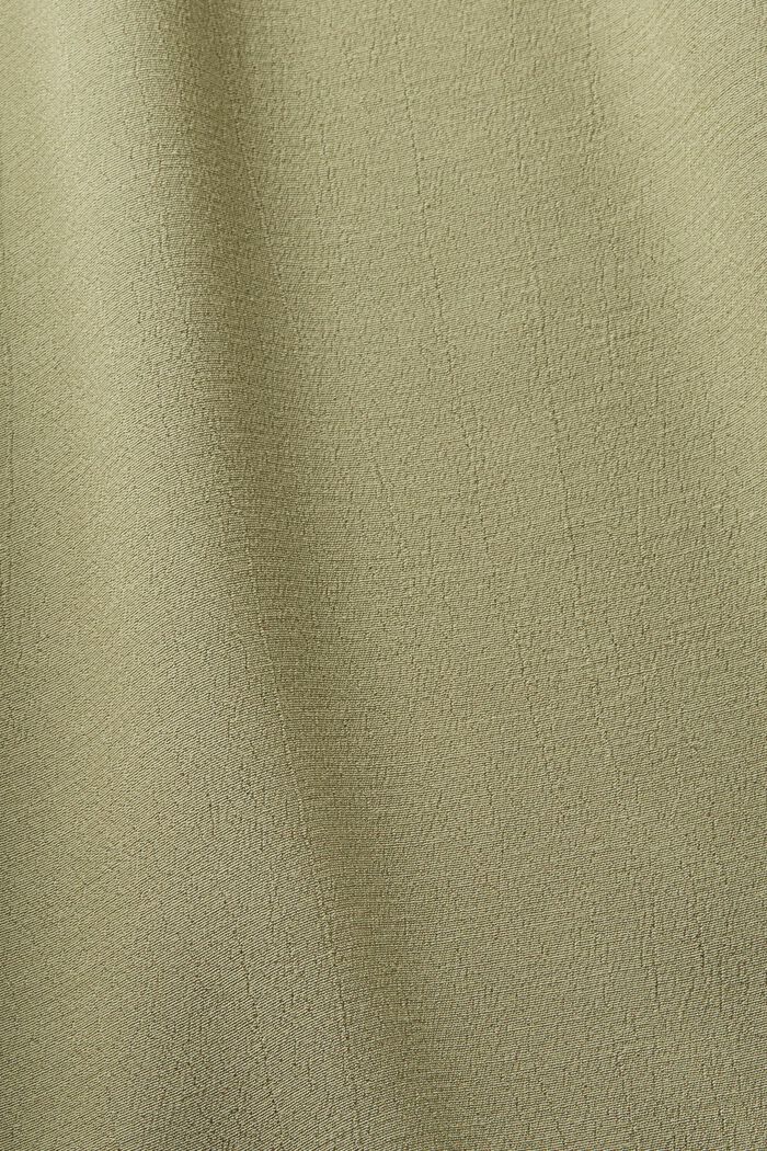 Bluse mit V-Ausschnitt aus LENZING™- und ECOVERO™-Viskose, LIGHT KHAKI, detail image number 5