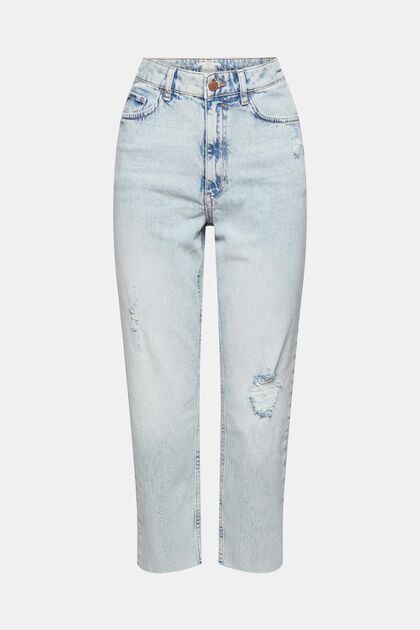 Jeans im Destroyed-Look, BLUE BLEACHED, overview