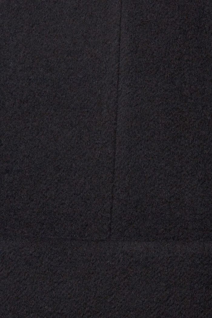 Mantel mit Wolle, BLACK, detail image number 6
