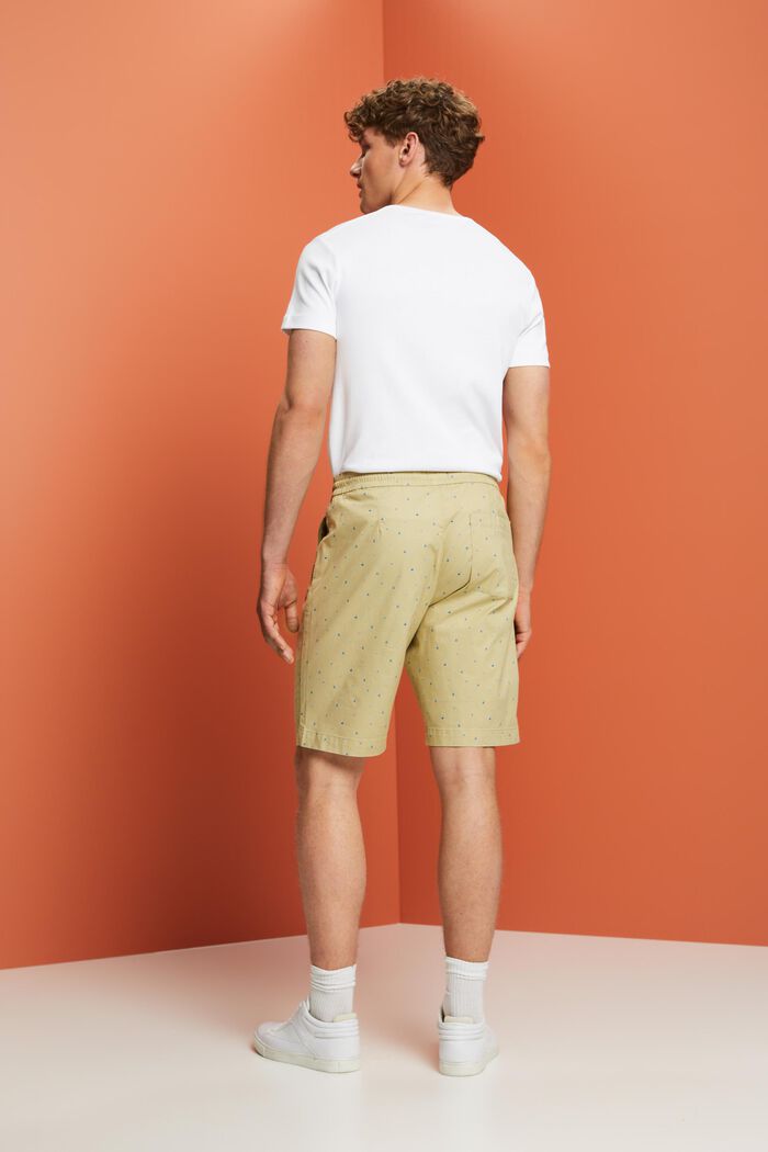 Gemusterte Pull-on-Shorts, Baumwollstretch, PASTEL GREEN, detail image number 3