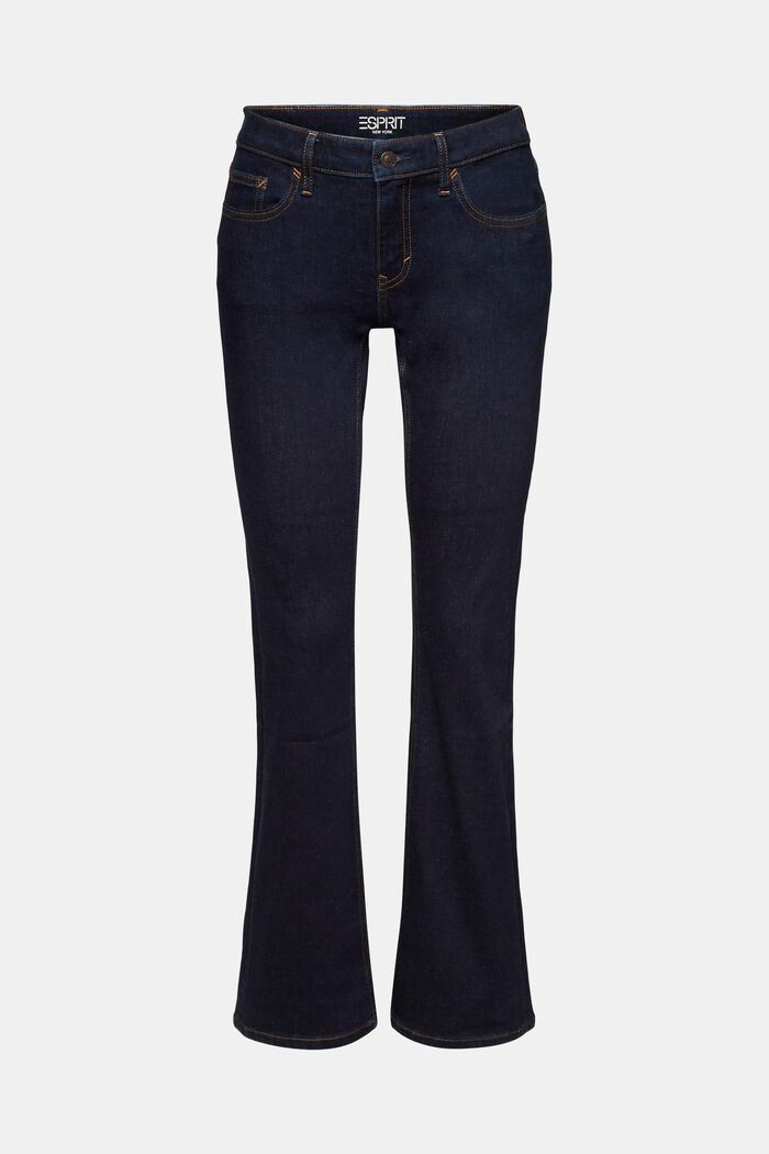Bootcut Jeans mit mittelhohem Bund, BLUE RINSE, detail image number 6