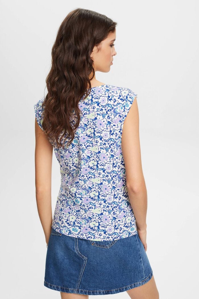 T-Shirt mit Blumenprint, WHITE, detail image number 3