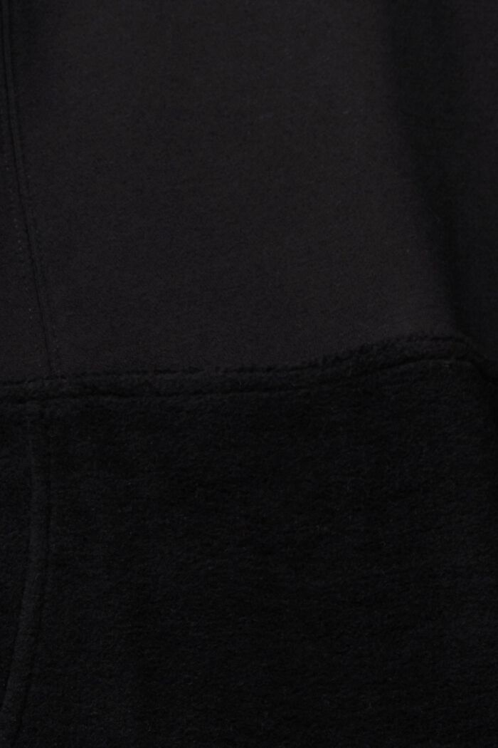 Unisex Sweatshirt im Patchwork-Look, BLACK, detail image number 5