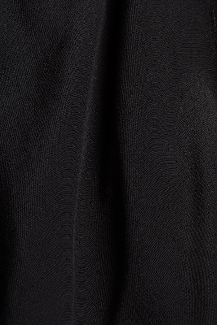 Längere Tunika-Bluse mit LENZING™ ECOVERO™, BLACK, detail image number 4