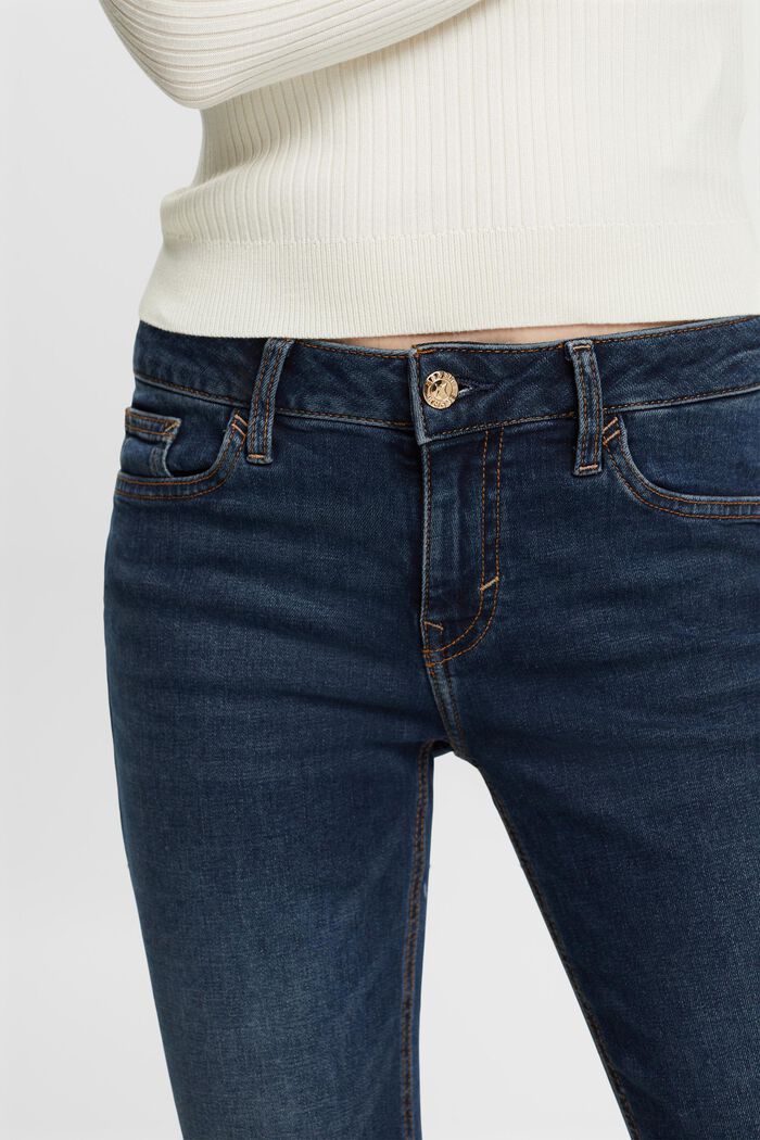 Mid-Rise-Stretchjeans in schmaler Passform, BLUE LIGHT WASHED, detail image number 2