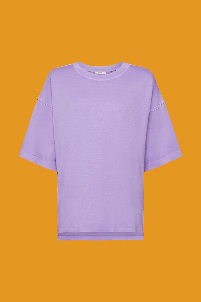 Oversize-T-Shirt aus Baumwolle, PURPLE, detail image number 7