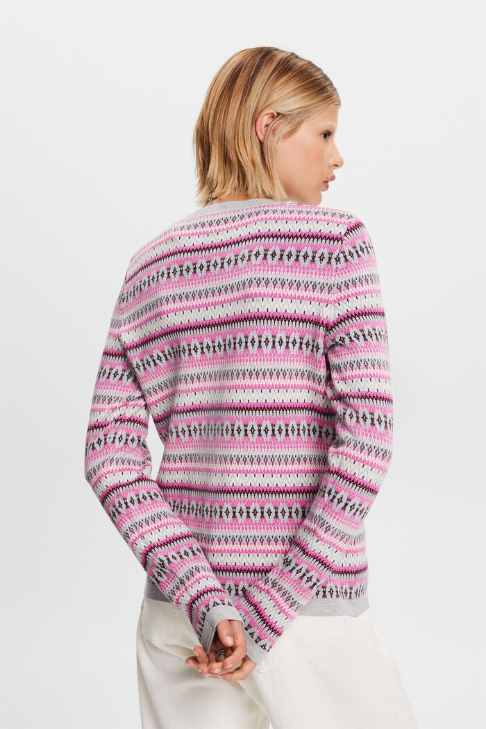 Jacquard-Sweatshirt, LIGHT GREY, detail image number 3