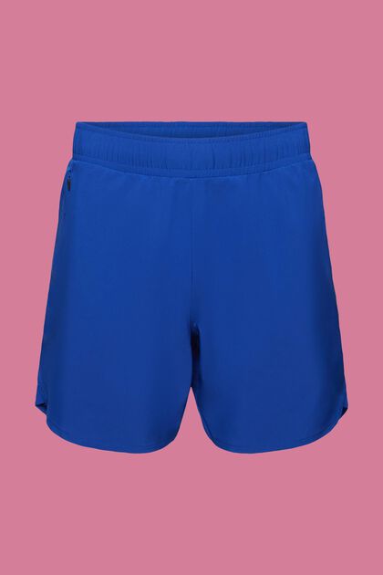 Active-Shorts mit Zippertaschen, BRIGHT BLUE, overview