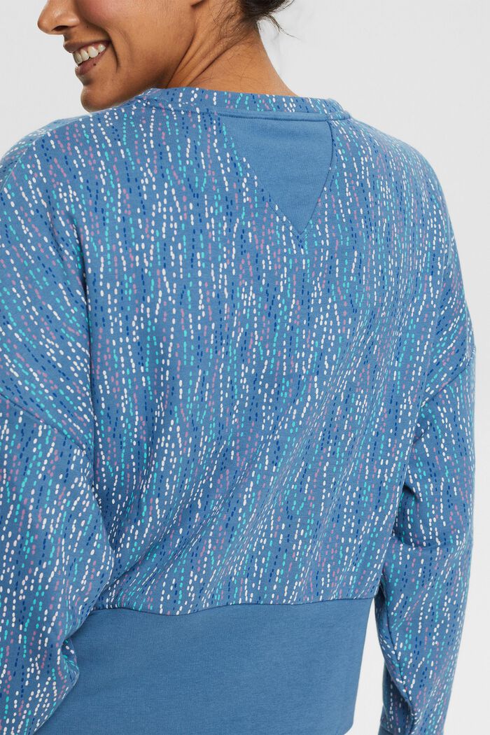 Recycelt: Sweatshirt mit Muster, GREY BLUE, detail image number 2