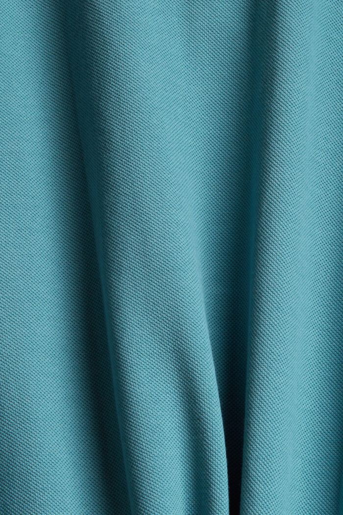 Polohemd aus 100% Pima-Baumwolle, TURQUOISE, detail image number 5