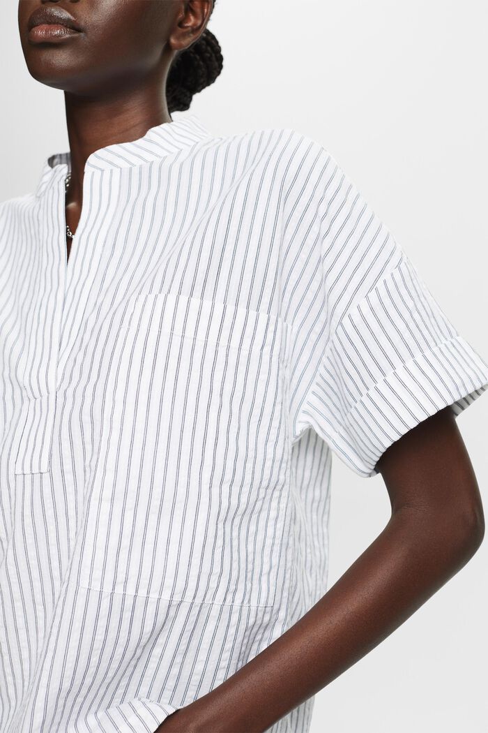 Gestreifte Oversized-Bluse, WHITE, detail image number 2