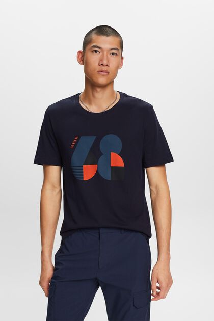 Bedrucktes Jersey-T-Shirt, 100 % Baumwolle