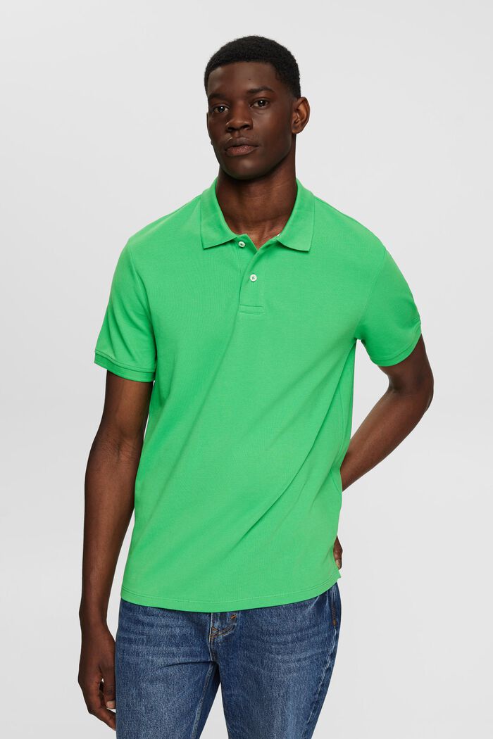 Slim Fit Poloshirt, GREEN, detail image number 0