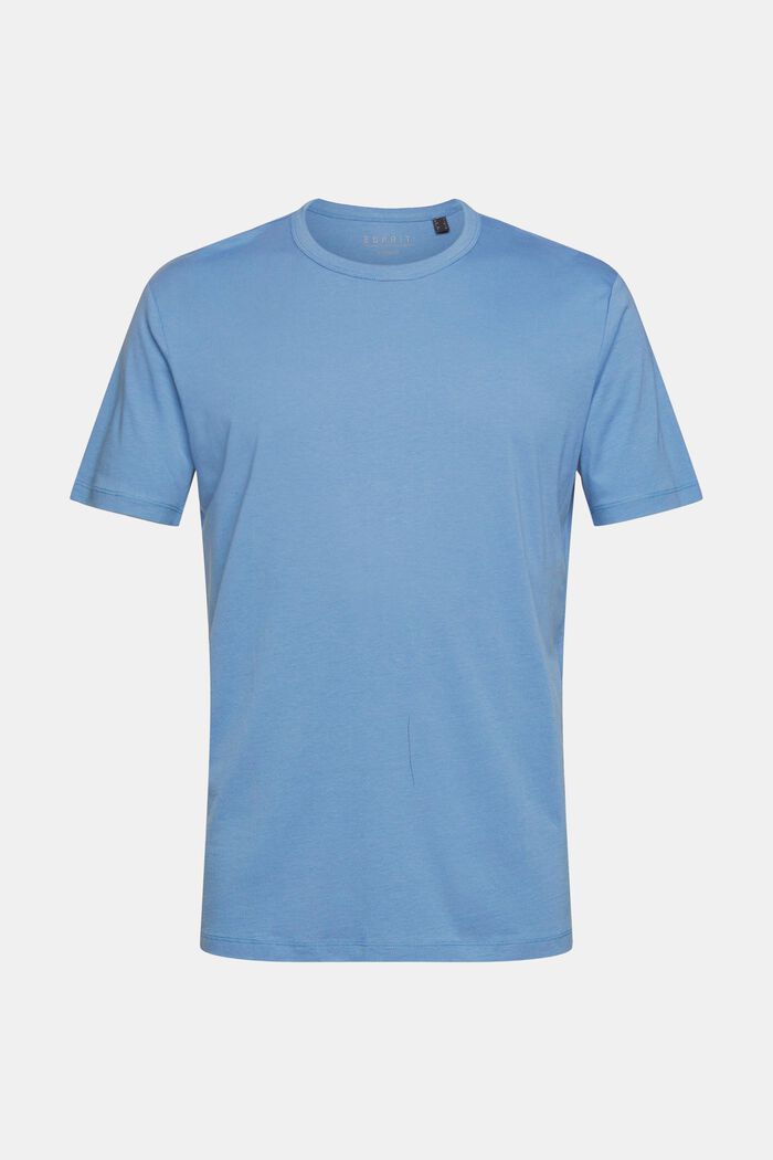 Mit TENCEL™: Basic-T-Shirt , GREY BLUE, detail image number 7