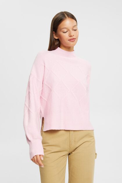 Pullover mit Argyle-Muster, LIGHT PINK, overview