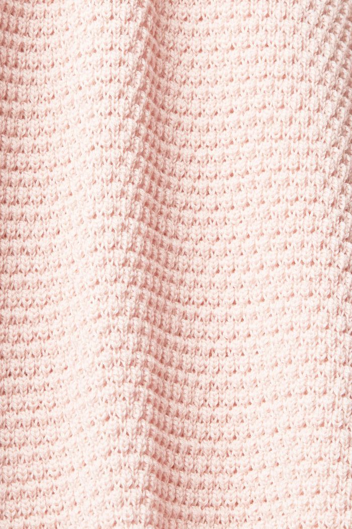 Strukturierter Pullover mit Stehkragen, NUDE, detail image number 5