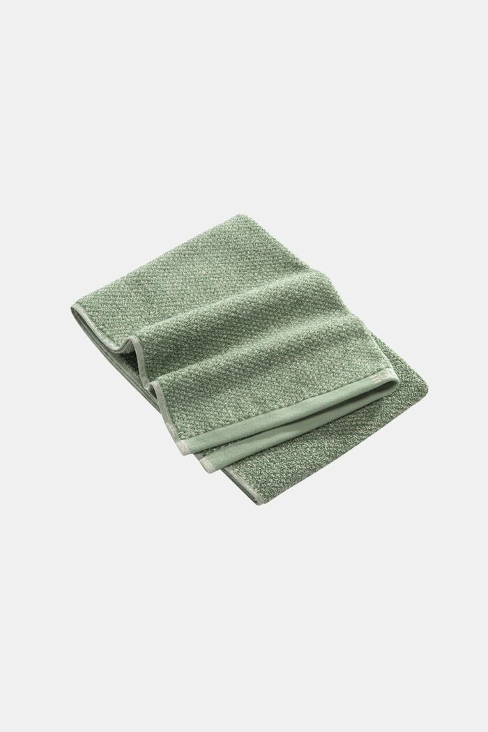 Meliertes Handtuch, 100 % Baumwolle, SOFT GREEN, detail image number 0