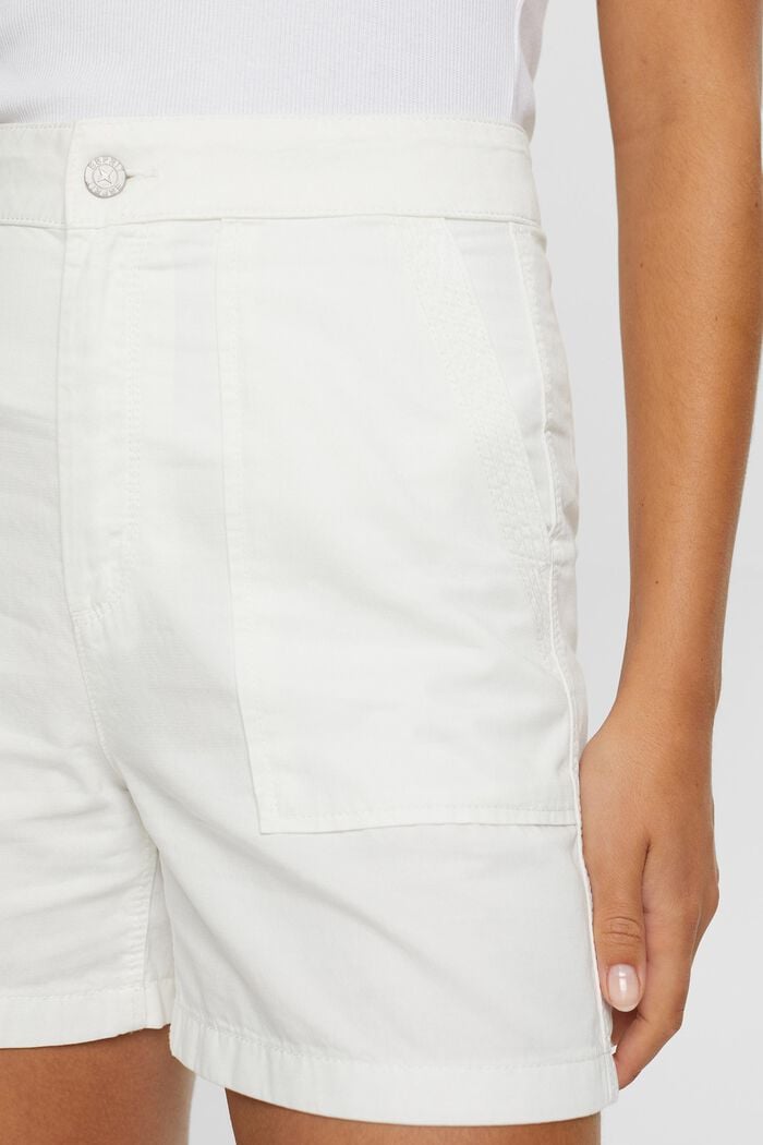 Twill-Shorts, Baumwollmix, WHITE, detail image number 2